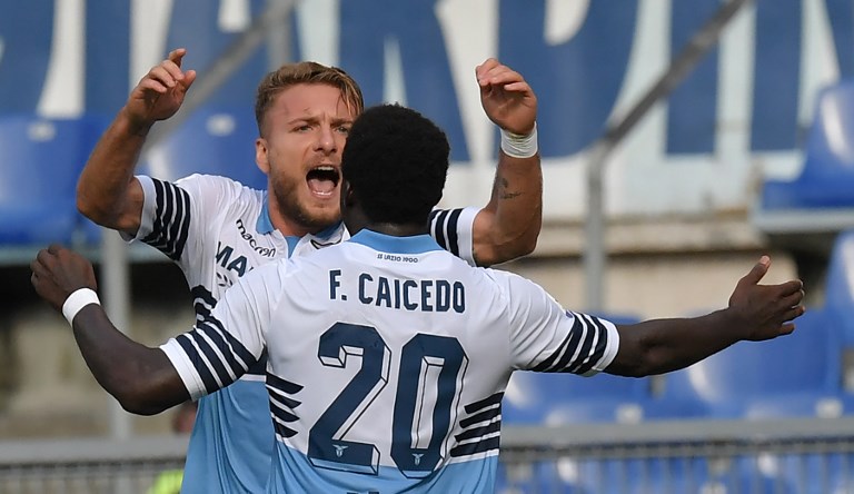 Felipe Caicedo, figura en el triunfo de la Lazio